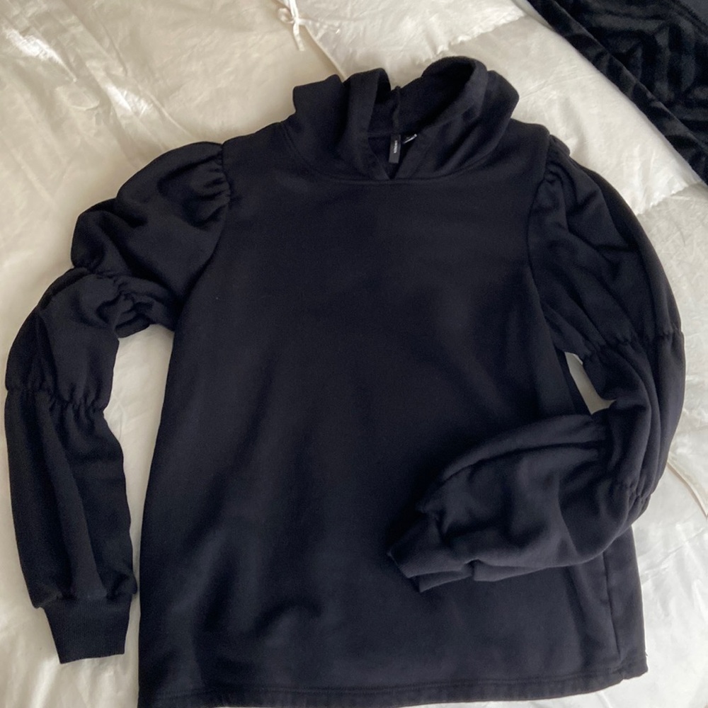 Hoodie with gathered sleeves, Sz. Small